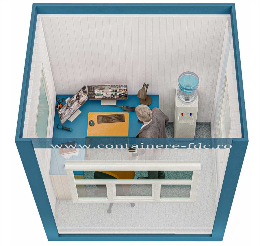 Cabina paza 2.40 x 1.90 x 2.70 m